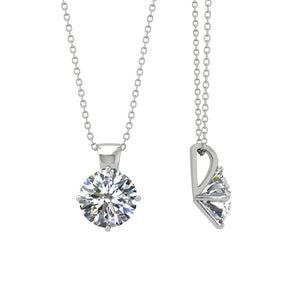 White Gold Solitaire Pendant