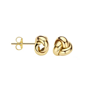 Yellow Gold Knot Studs Large