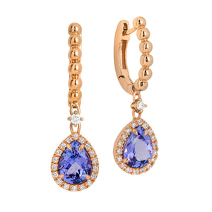 Boutique Bou Drop Tanzanite Earrings