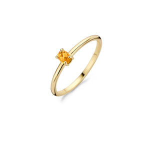 Yellow Gold Solitaire Gem Ring