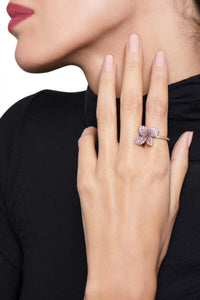 Petit Garden Pink Sapphires Ring