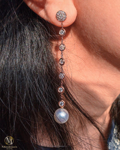 Lucca Rose Gold Chandelier Earrings