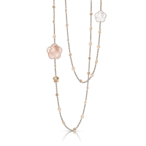 Bon Ton Pink & Milky Quartz Necklace